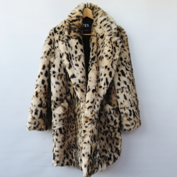 Zara Jackets & Blazers - Zara Faux Fur Leopard Longline Bloggers' Favorite Coat